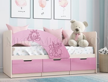 Кровать с бортиками Юниор-3, Розовый металлик в Магадане