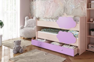 Детская двухэтажная кровать ТМК Соник 1.6 с ящиком, Ирис в Магадане