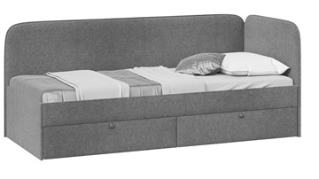 Кровать в детскую Молли тип 1 (90), Микровелюр Scandi Graphite 22 в Магадане