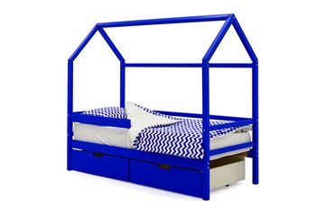 Кровать-домик в детскую Svogen синий в Магадане