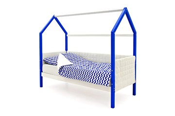 Кровать-домик в детскую «Svogen сине-белый» мягкая в Магадане