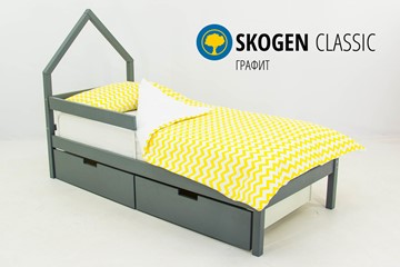 Кровать-домик мини Skogen графит в Магадане
