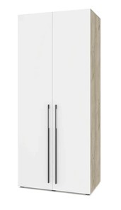 Двухстворчатый шкаф Modern С21, Серый дуб/Белый в Магадане