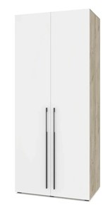 Двухстворчатый шкаф Modern С22, Серый дуб/Белый в Магадане