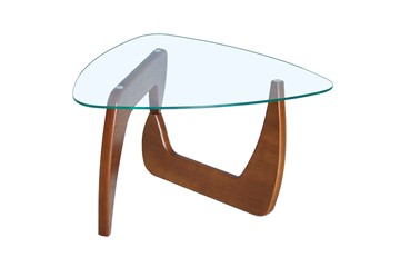 Стеклянный столик Берген-3, натуральный массив в Магадане