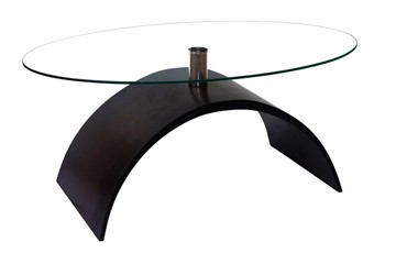 Стеклянный столик КРОНИД Колизей-7, цвет венге в Магадане