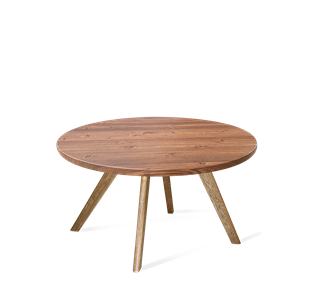 Круглый столик SHT-S39 / SHT-TT 70 МДФ (светлый орех/брашированный коричневый) в Магадане