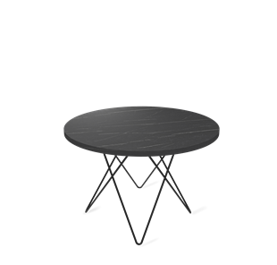 Круглый столик SHT-TU37 / SHT-ТT 60 ЛДСП (камень пьетра гриджио черный/черный муар) в Магадане