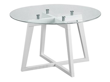 Стеклянный столик Рилле-445 (белый) в Магадане