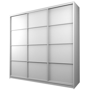 Шкаф 3-х створчатый MAX МШ-23-6-24-111, Профиль Белый/Цвет Белый в Магадане