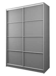 Шкаф 2-х дверный MAX МШ-25-6-18-11, Профиль Белый/Цвет Серый Шагрень в Магадане