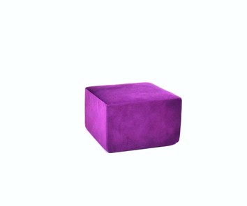 Пуф бескаркасный Тетрис 50х50, фиолетовый в Магадане