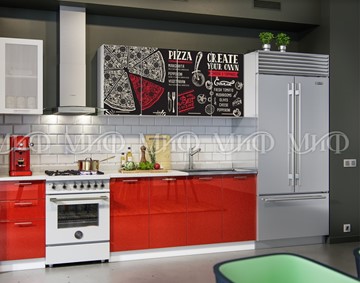 Кухонный гарнитур фотопечать Пицца 2,0 в Магадане