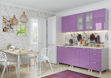 Гарнитур на кухню Модерн, фиолетовый металлик в Магадане - предосмотр