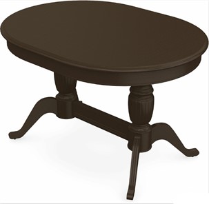Раздвижной стол Леонардо-2 исп. Овал, тон 7 (Морилка/Эмаль) в Магадане