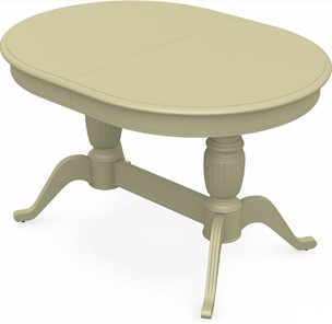 Овальный стол на кухню Леонардо-2 исп. Овал, тон 10 (Морилка/Эмаль) в Магадане