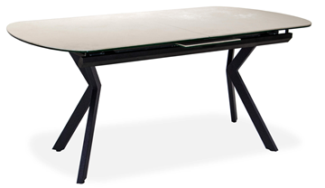 Кухонный стол раздвижной Шамони 1CX 140х85 (Oxide Avorio/Графит) в Магадане
