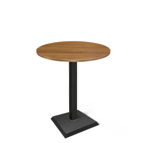 Барный стол SHT-TU5-BS2/H110 / SHT-TT 80 ЛДСП (орех/черный) в Магадане