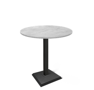 Маленький кухонный стол SHT-TU5-BS2/H110 / SHT-TT 90 ЛДСП (бетон чикаго светло-серый/черный) в Магадане