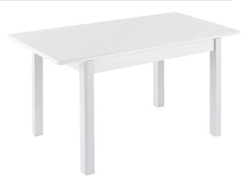 Кухонный стол раздвижной Айсберг-02 ЛДСП, белый ЛДСП/42 прямые массив белый в Магадане