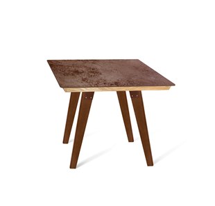 Керамический стол SHT-TU16 (4 шт.)/ТT8 60/60 (темный орех/прозрачный лак/коричневая сепия) в Магадане