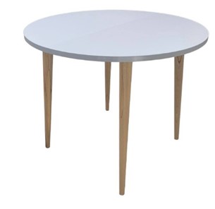 Кухонный раздвижной круглый стол Creo-line Серый камень 90*90 см ЛДСП в Магадане