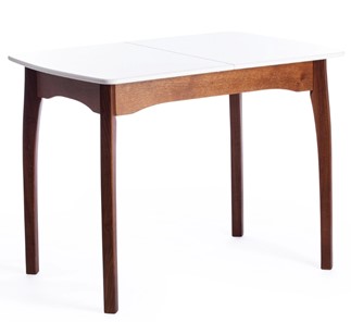 Обеденный стол Caterina, бук/мдф, 100+30x70x75, коричневый, белый арт.15856 в Магадане