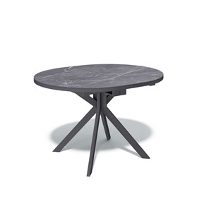 Раздвижной стол DO1100 (черный/керамика мрамор черный) в Магадане