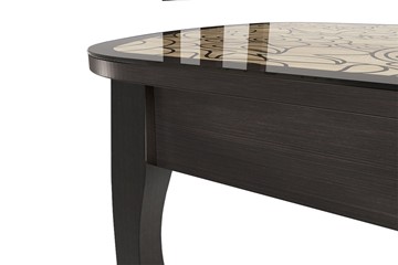 Кухонный раскладной стол Экстра 2 цвет венге-арабика (1000х600х745) в Магадане - предосмотр 1