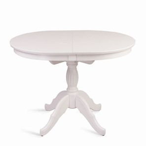 Кухонный раздвижной стол Лилия (белая эмаль) 78,5x82x110+35 в Магадане