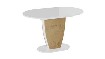 Раздвижной стол Монреаль тип 1 (Белый глянец/Бунратти) в Магадане