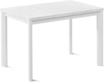 Раскладной стол Нагано-1L (ноги металлические белые, белый цемент) в Магадане