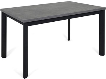 Раздвижной стол Кубика Нагано-3L (ноги черные, серый камень) в Магадане
