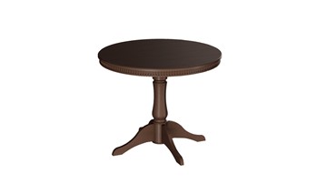 Круглый стол на кухню Орландо Т1, цвет Орех темный (Б-111.02.1) в Магадане