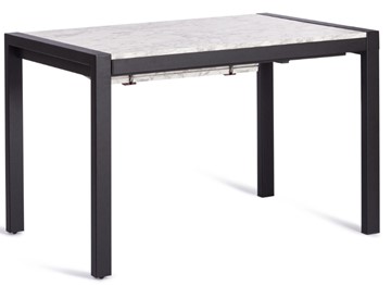 Кухонный стол раскладной SVAN (mod. 1011) ЛДСП+меламин/металл, 120+67х74х75, сосна/чёрный арт.19490 в Магадане