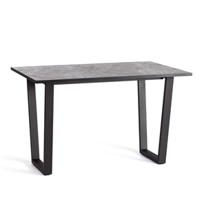 Кухонный обеденный стол COSTA ЛДСП/HPL/металл, 120х80х75см, гранит тёмный/чёрный, арт.20624 в Магадане