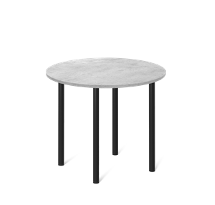 Кухонный обеденный стол SHT-TU66 / SHT-TT 90 ЛДСП (бетон чикаго светло-серый/черный) в Магадане