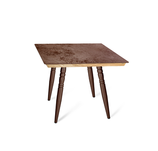 Керамический стол SHT-TU15 (4 шт.)/ТT8 60/60 (медный металлик/прозрачный лак/коричневая сепия) в Магадане
