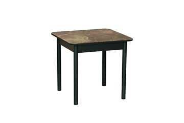 Кухонный стол Олмеко 55.01 Аппетит, мрамор черный/металл черный в Магадане