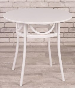 Круглый стол на кухню Венский Вальс 800 (белая эмаль) в Магадане