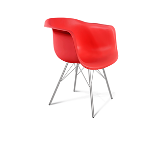 Обеденный стул SHT-ST31/S37 (красный/хром лак) в Магадане