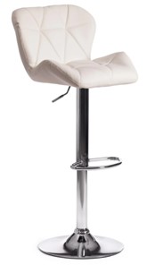 Барный кухонный стул BIAGGIO (mod. KY717) 44х50х83-103 белый/хром арт.15100 в Магадане