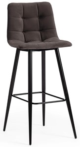 Барный кухонный стул CHILLY (mod.7095б) 50х44х104 темно-серый barkhat 14/черный арт.14351 в Магадане