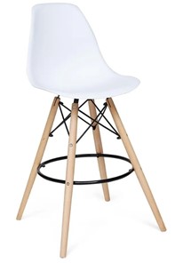 Барный кухонный стул Cindy Bar Chair (mod. 80) 46х55х106 белый арт.12656 в Магадане