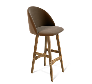 Барный стул SHT-ST35 / SHT-S65 (кофейный ликер/дуб брашированный коричневый) в Магадане