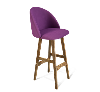 Барный стул SHT-ST35 / SHT-S65 (ягодное варенье/дуб брашированный коричневый) в Магадане