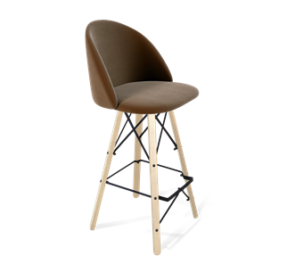 Барный стул SHT-ST35 / SHT-S80 (кофейный ликер/прозрачный лак/черный) в Магадане