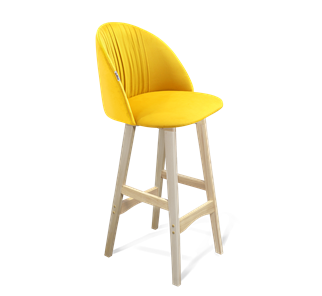 Барный стул SHT-ST35-1 / SHT-S65 (имперский жёлтый/прозрачный лак) в Магадане