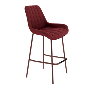 Барный стул SHT-ST37 / SHT-S29P (рубиновое вино/медный металлик) в Магадане