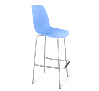 Барный стул SHT-ST29/S29 (голубой pan 278/хром лак) в Магадане